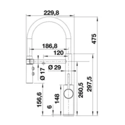 אוסמוזה הפוכה BWT Cross 90 BALANCE וברז BLANCO CATRIS