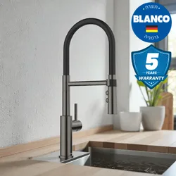 ברז מטבח בלאנקו נשלף BLANCO catrice קאטריס פלקסו שחור גרפיט